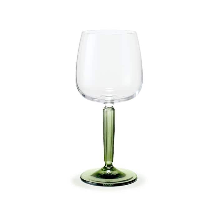 Kähler Hammershøi White Wine Glass, V: 11.8 oz, 2 pcs. - 11.8 oz - Green