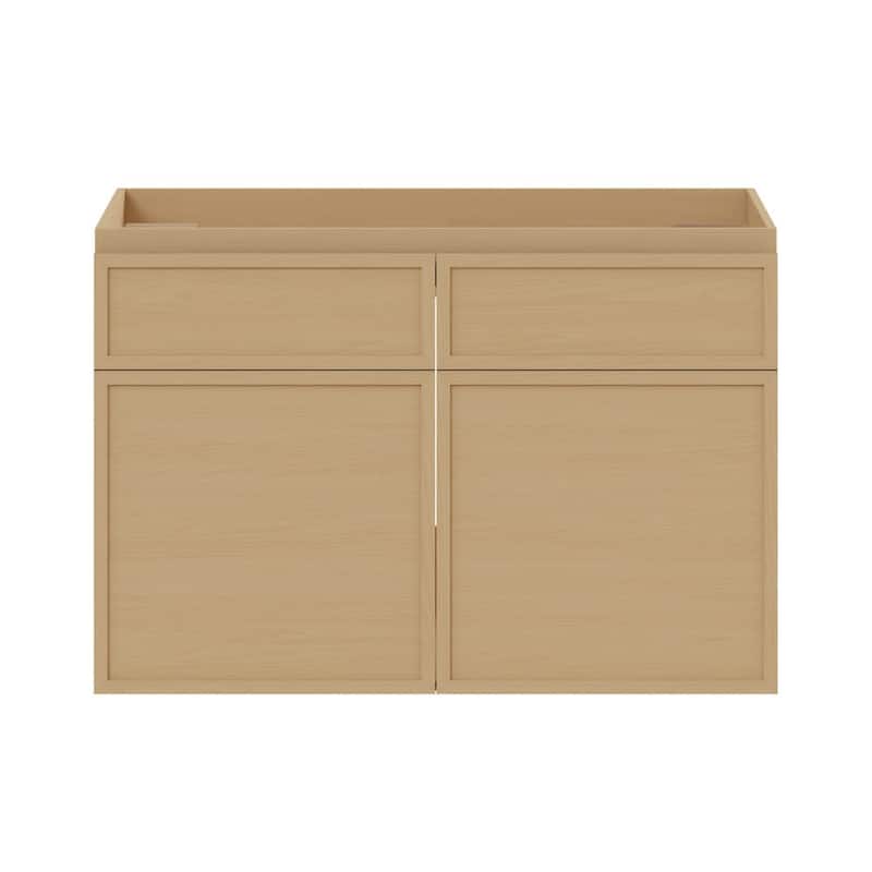 Swiss Madison SM-CO0806 St. Tropez 30" Single Wall Mounted Vanity - Natural Oak - Oak Finish