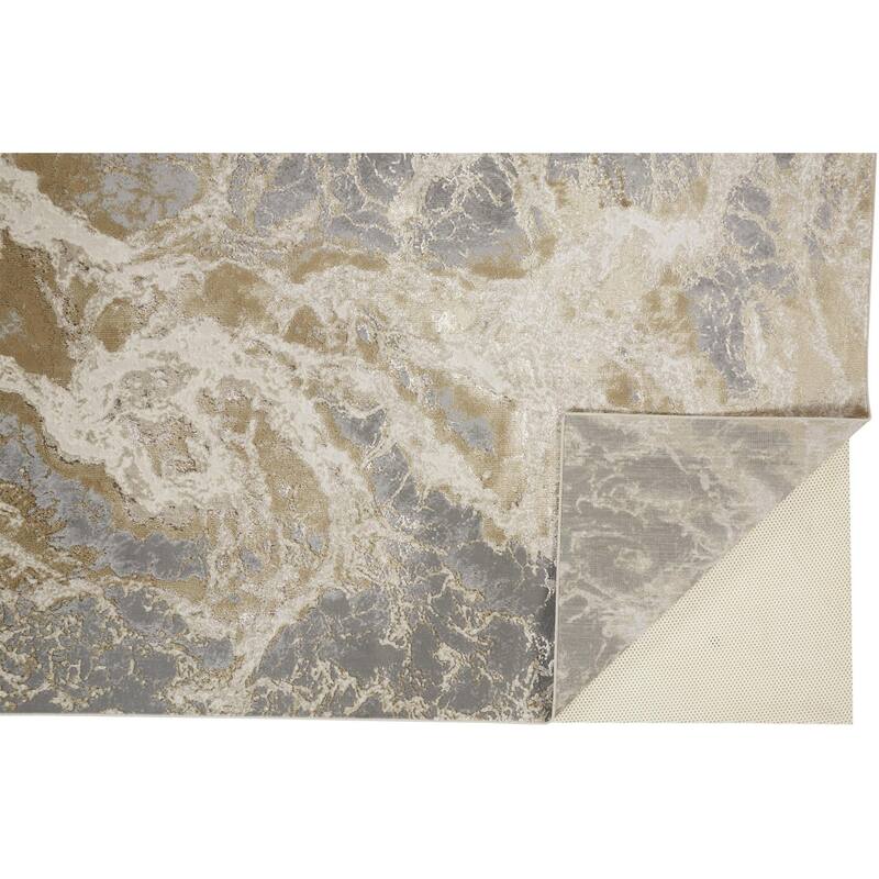Tadog Abstract Stain Resistant Area Rug By HomeRoots - 2' x 3'