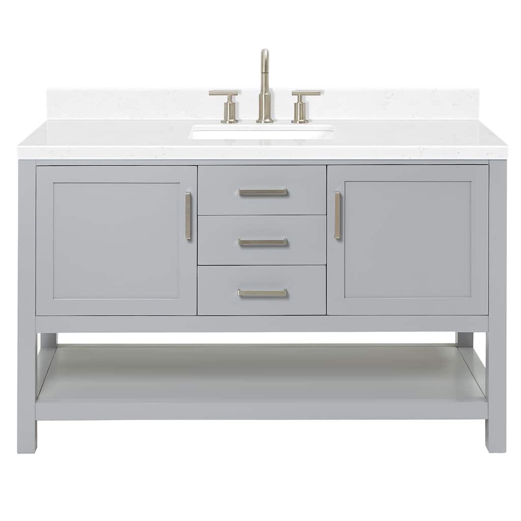 Ariel R054SCQRVO Bayhill 54" Free Standing Single Basin Vanity Set
