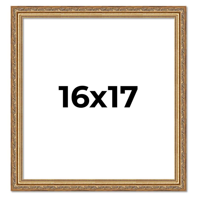 16x17 Frame Red Solid Wood Picture Frame Width 1.75 Inches | Interior Frame Depth 1 13/16 Inches
