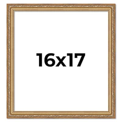16x17 Frame Red Solid Wood Picture Frame Width 1.75 Inches | Interior Frame Depth 1 13/16 Inches