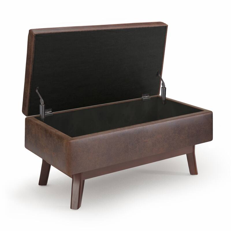 Wyndenhall Ethan Mid-century Modern Rectangular Table Ottoman
