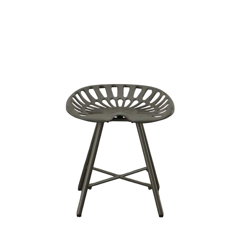 Tractor Seat Iron Stool - 18" - Black