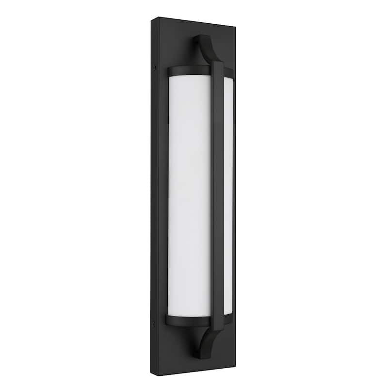 Integrated LED Bathroom Vanity Light Bar - 20.87" W x 7.09" D x 5.91" H - Black