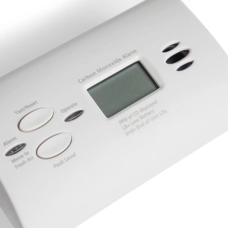 Battery Operated Carbon Monoxide Alarm with Digital Display KN