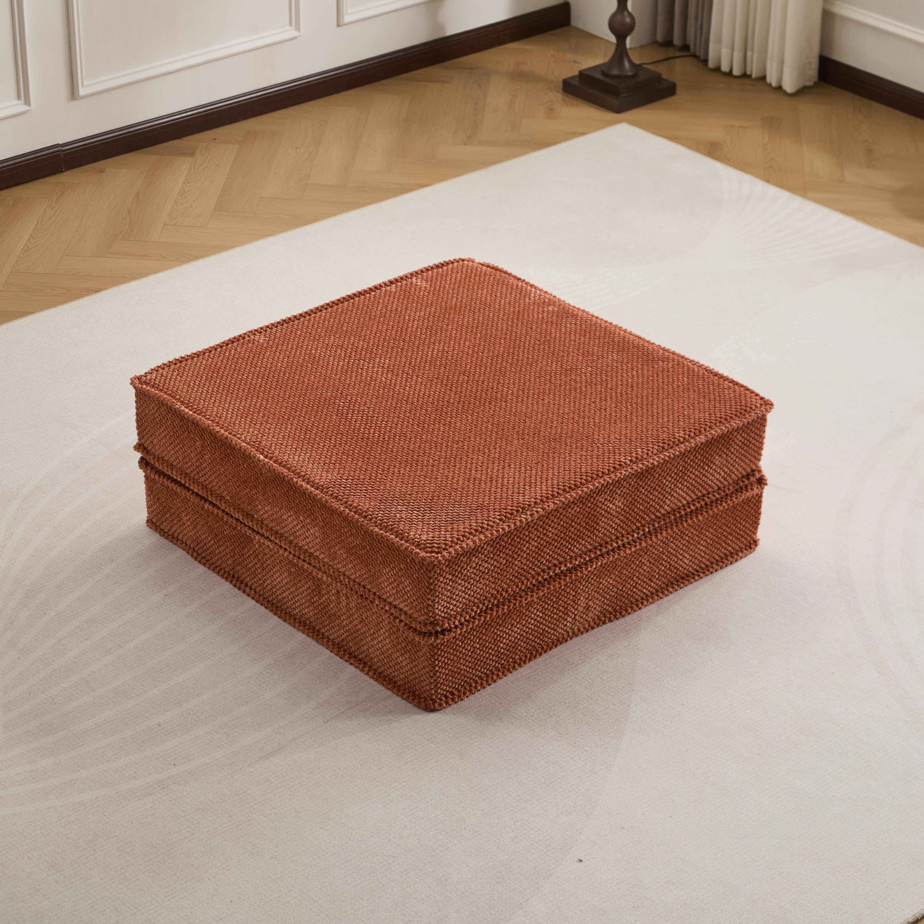 Compression Mahjong Sofa With Ottoman And Convertible Floor Sofa Bed Design