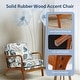 preview thumbnail 4 of 7, EROMMY Floral Accent Chair, Mid Century Modern Upholstered Armchair with Wood Frame and Cushion for Living Room