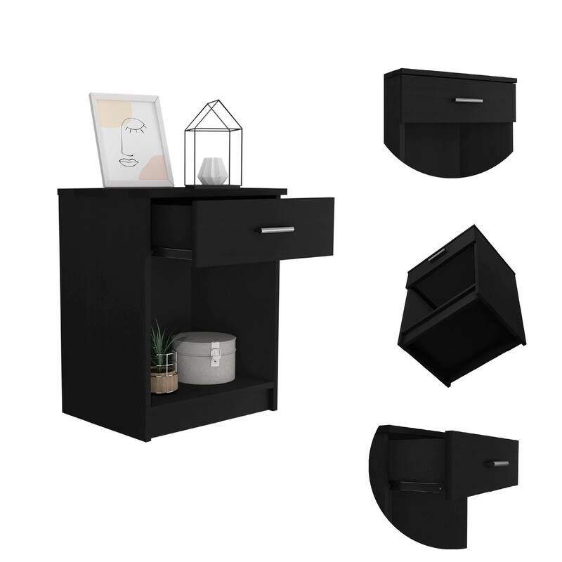 Merimac Nightstand with 1 Drawer and 1 Shelf