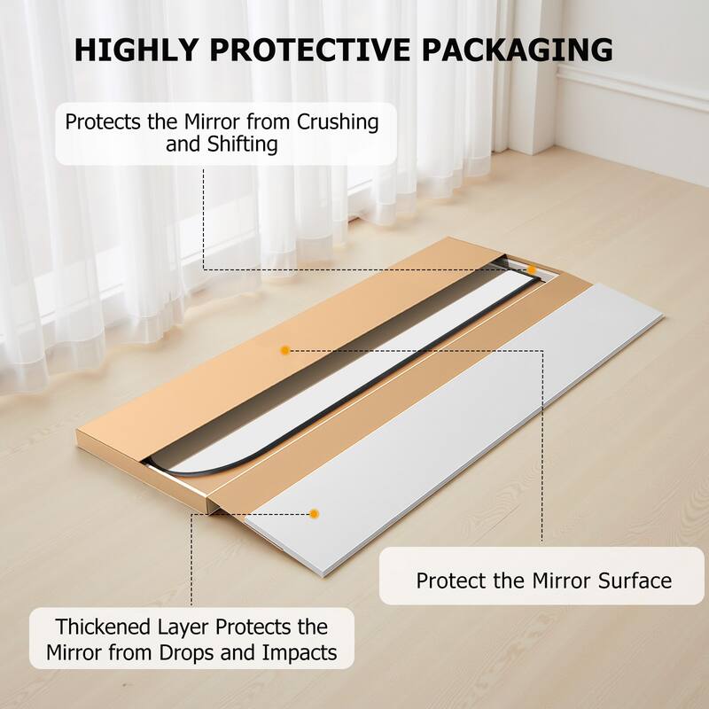 Full Length Mirror with Stand, Floor Mirror with Aluminum Alloy Frame for Bedroom, Standing Full Body Mirror for Wall, Cloakroom