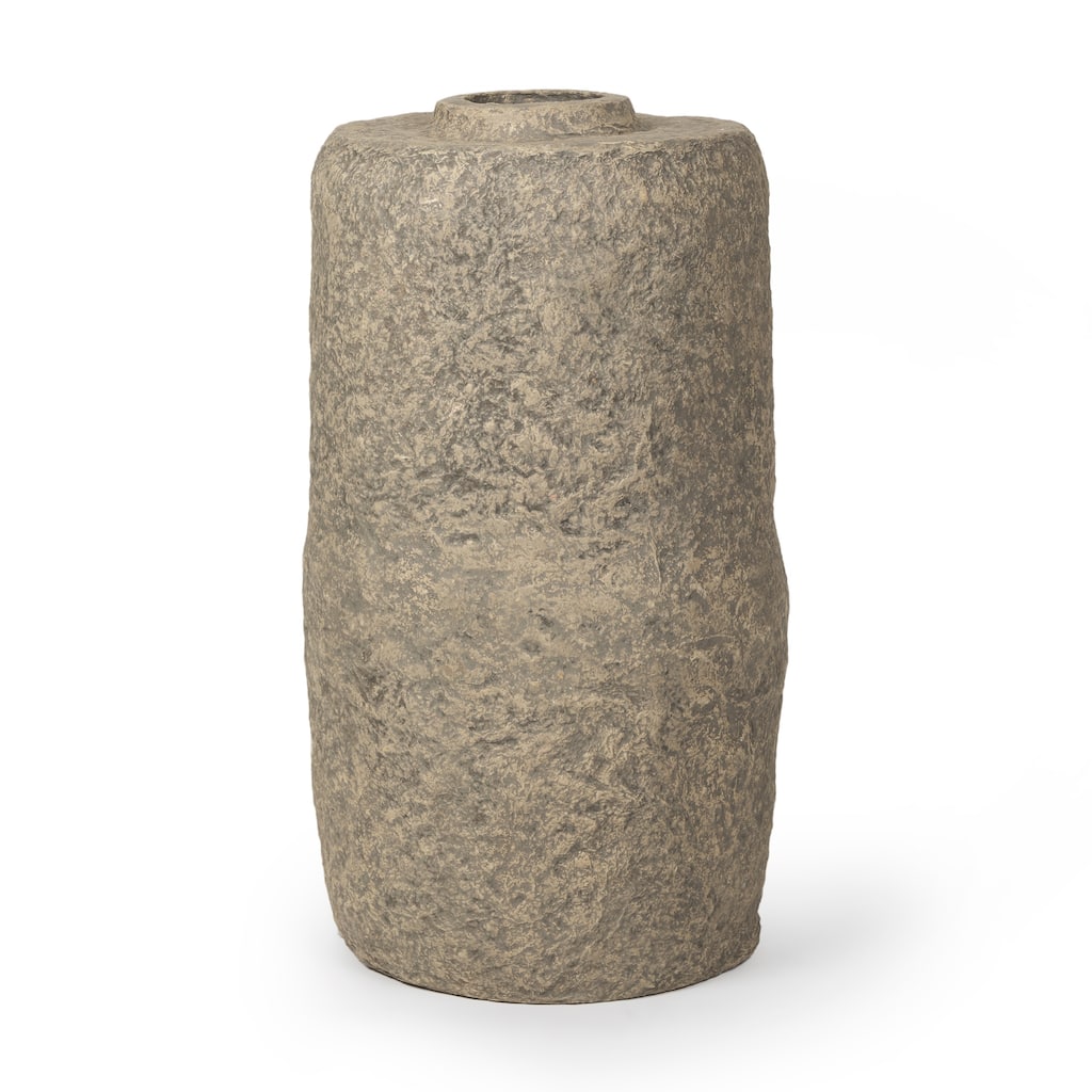 Rama Large Grey Paper Mache Floor Vase