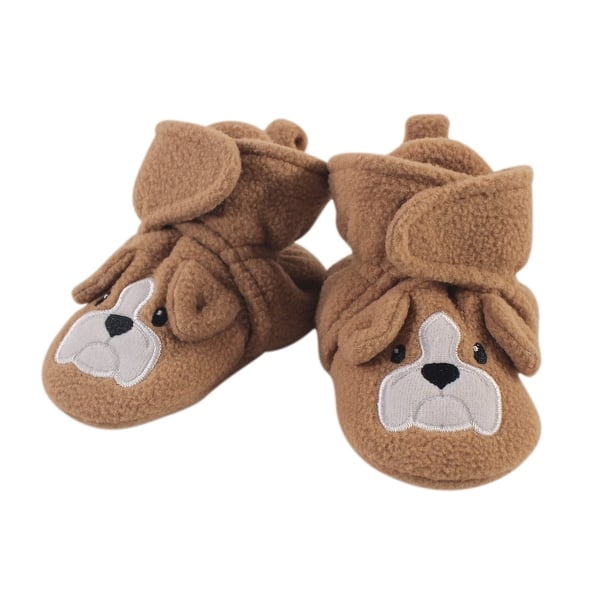 slide 1 of 1, Hudson Baby Baby Cozy Fleece Booties, Dog 18-24 Months - Dog
