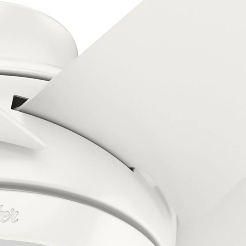 Hunter 52" Sotto Ceiling Fan with Integrated LED Light and Handheld Remote