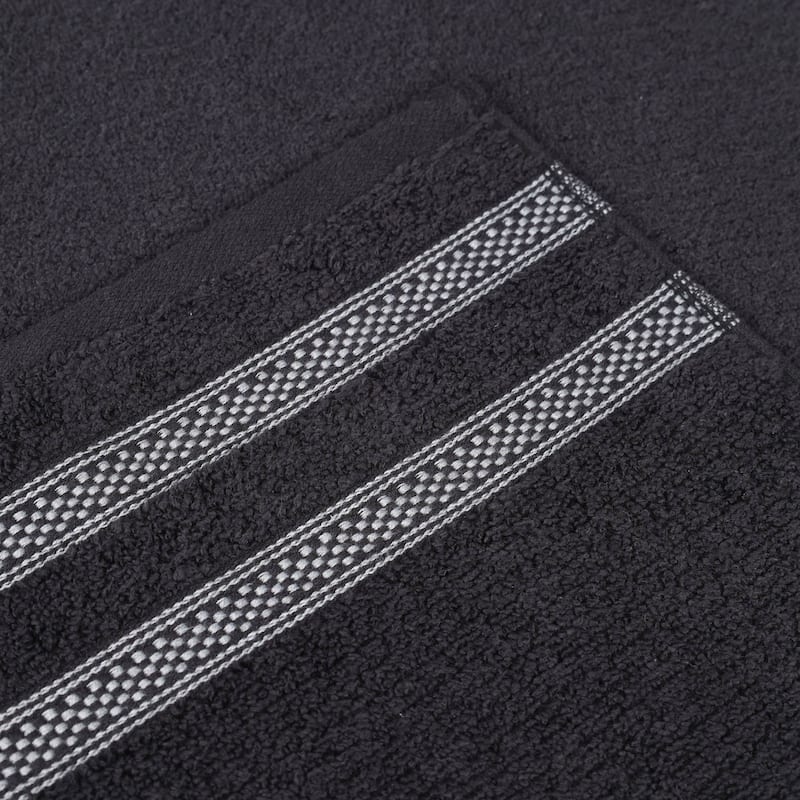 Superior Brea Zero Twist Cotton Ribbed Face Towel Washcloth Set of 12