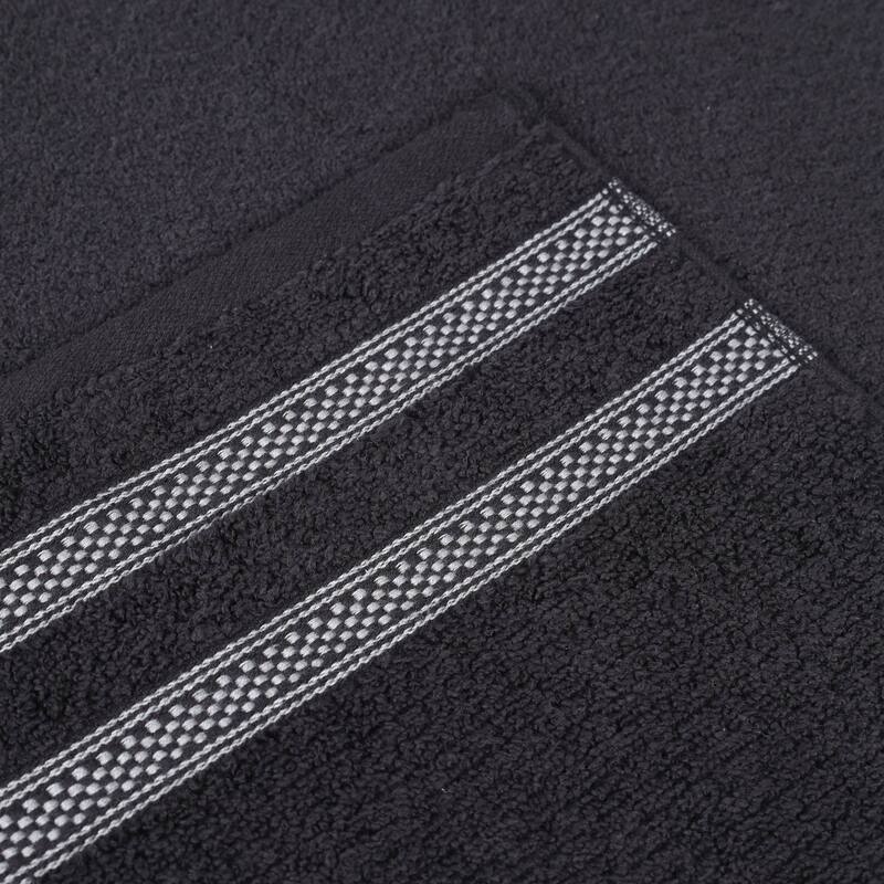 Superior Brea Zero Twist Cotton Ribbed Modern Bath Sheet Set of 2