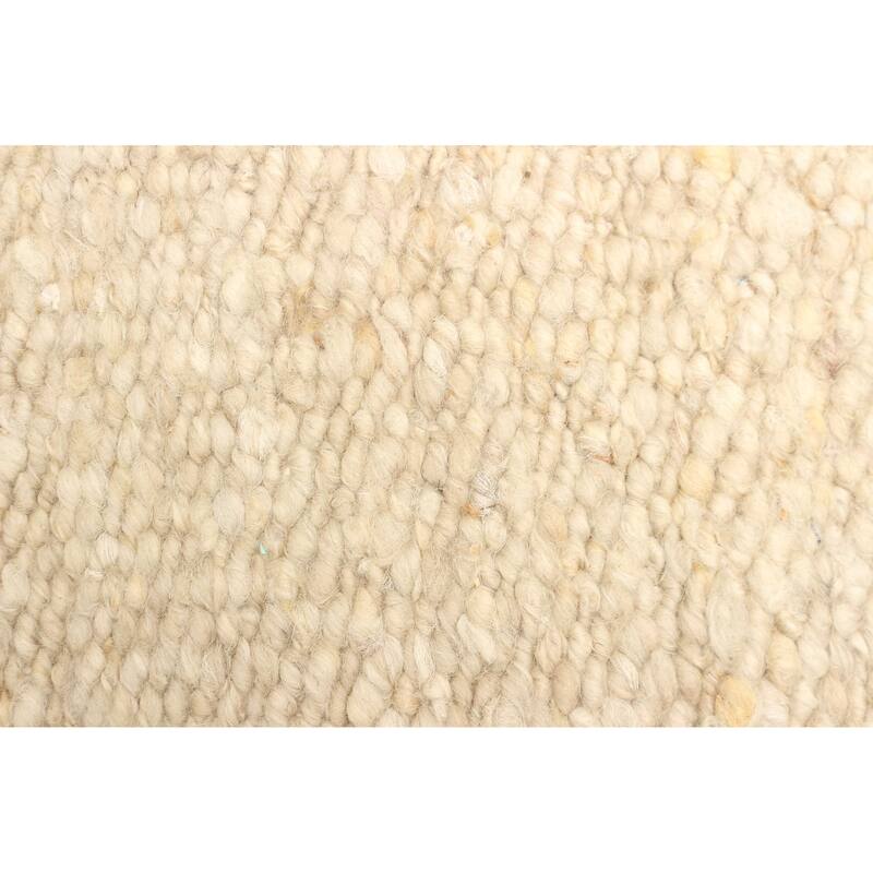 ECARPETGALLERY Braid weave Sienna Tan Wool Rug - 4'9 x 6'7