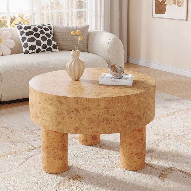 31.5-Inch Round Coffee Table for Living Room