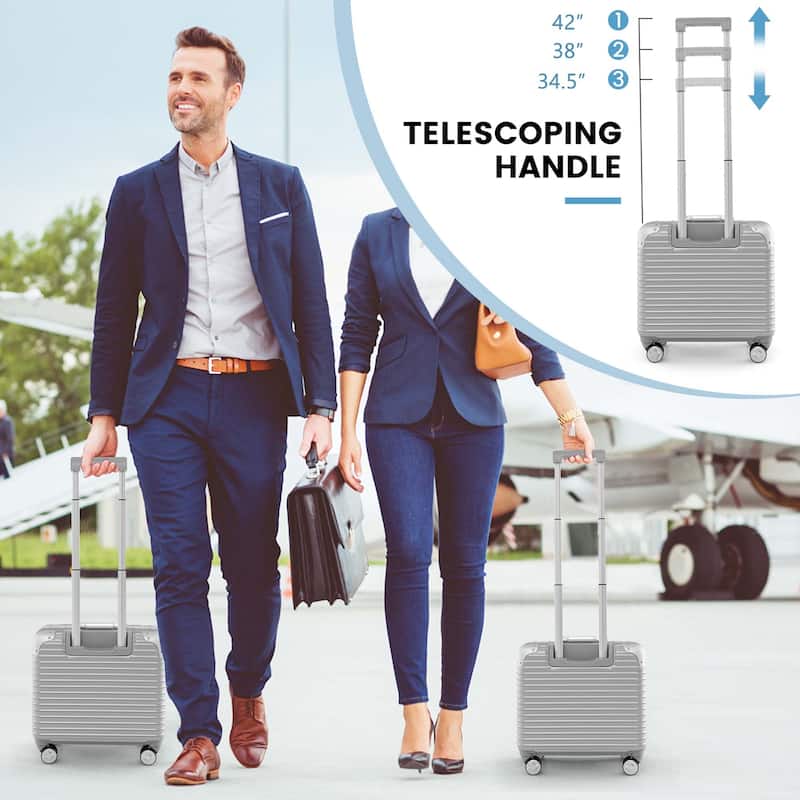 Costway 16'' Under-seat Carry On Luggage PC Hardshell Lightweight - See Details