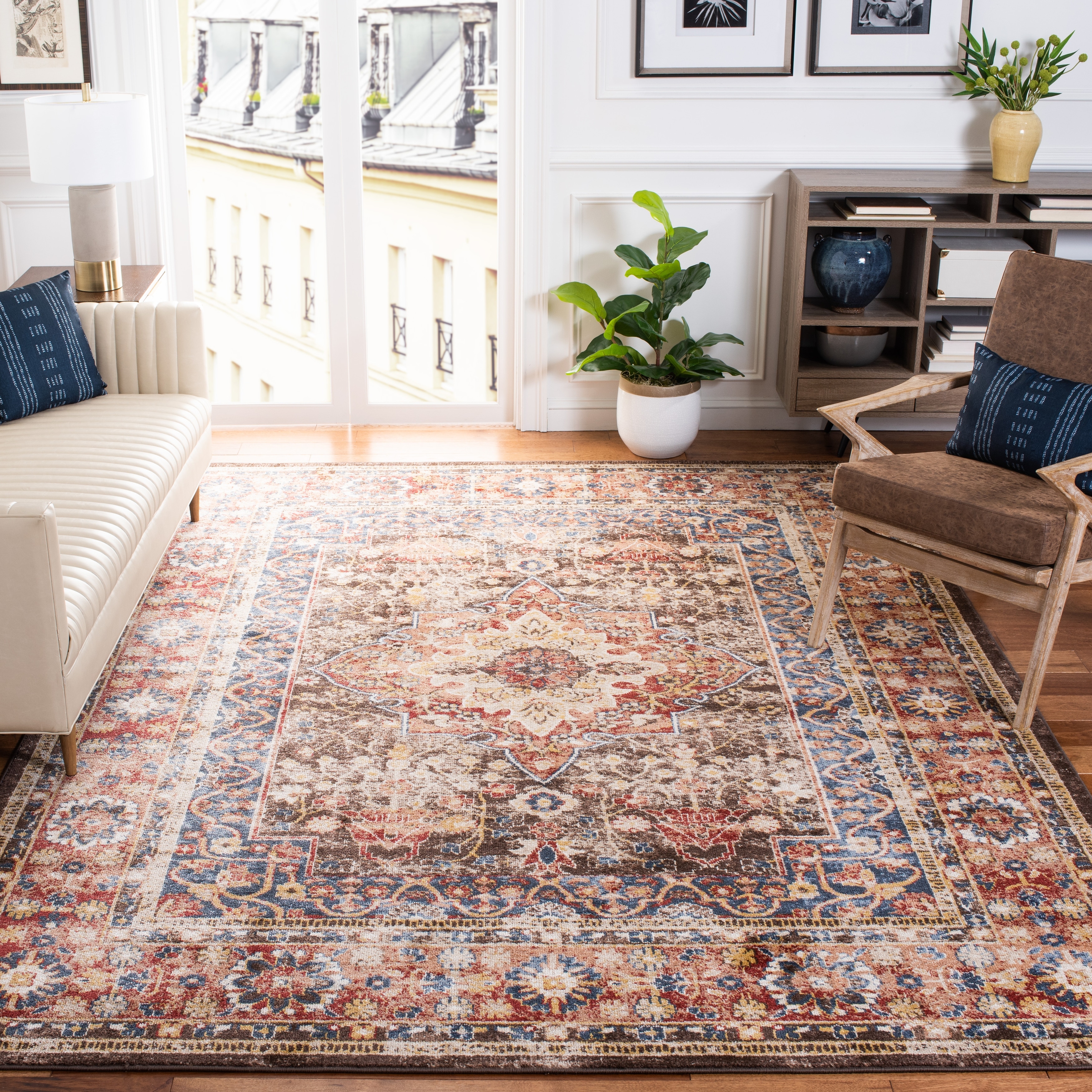 SAFAVIEH, Bijar Victorita Traditional Oriental Medallion Rug
