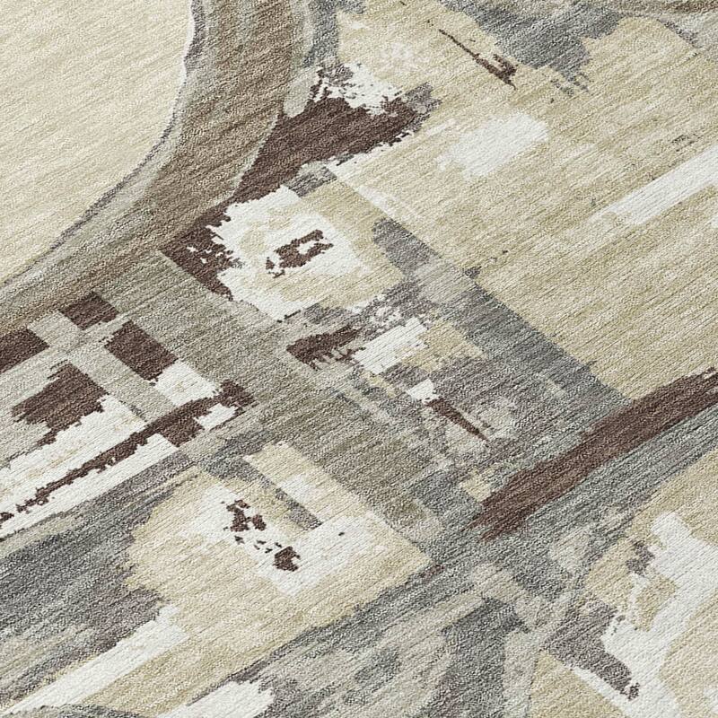 HomeRoots Geometric Transitional Rectangle Outdoor Rug