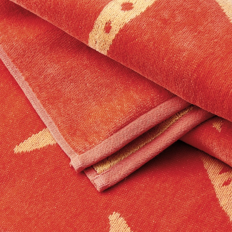 Linery & Co. 100% Cotton Jacquard 2 Pack Summer Beach Towels