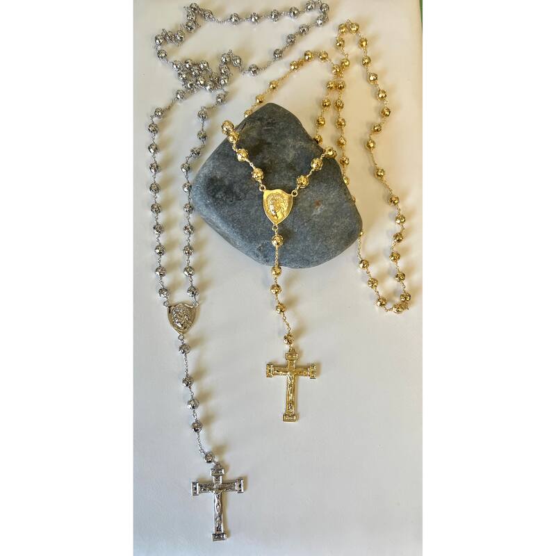 Roberto Martinez Gold or Platinum Plated Nazareth Rosary Necklace