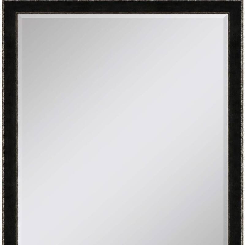 HomeRoots 44" Dark Brown Wood Accent Mirror - 34.00 in. x 44.00 in. x 2.00 in.