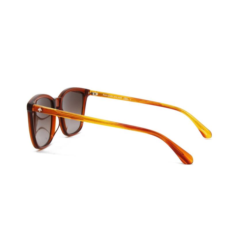 Pavia Brown Women's Square Plastic Sunglasses
