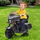 preview thumbnail 29 of 43, Electric Ride-On Motorcycle for Kids - 6V Dirt Bike with USB, AUX, Music, and Headlight - Perfect for Toddlers Ages 1-3