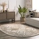 preview thumbnail 1 of 7, Nuloom Becca Traditional Tiled Area Rug 4' x 6' Oval - Taupe