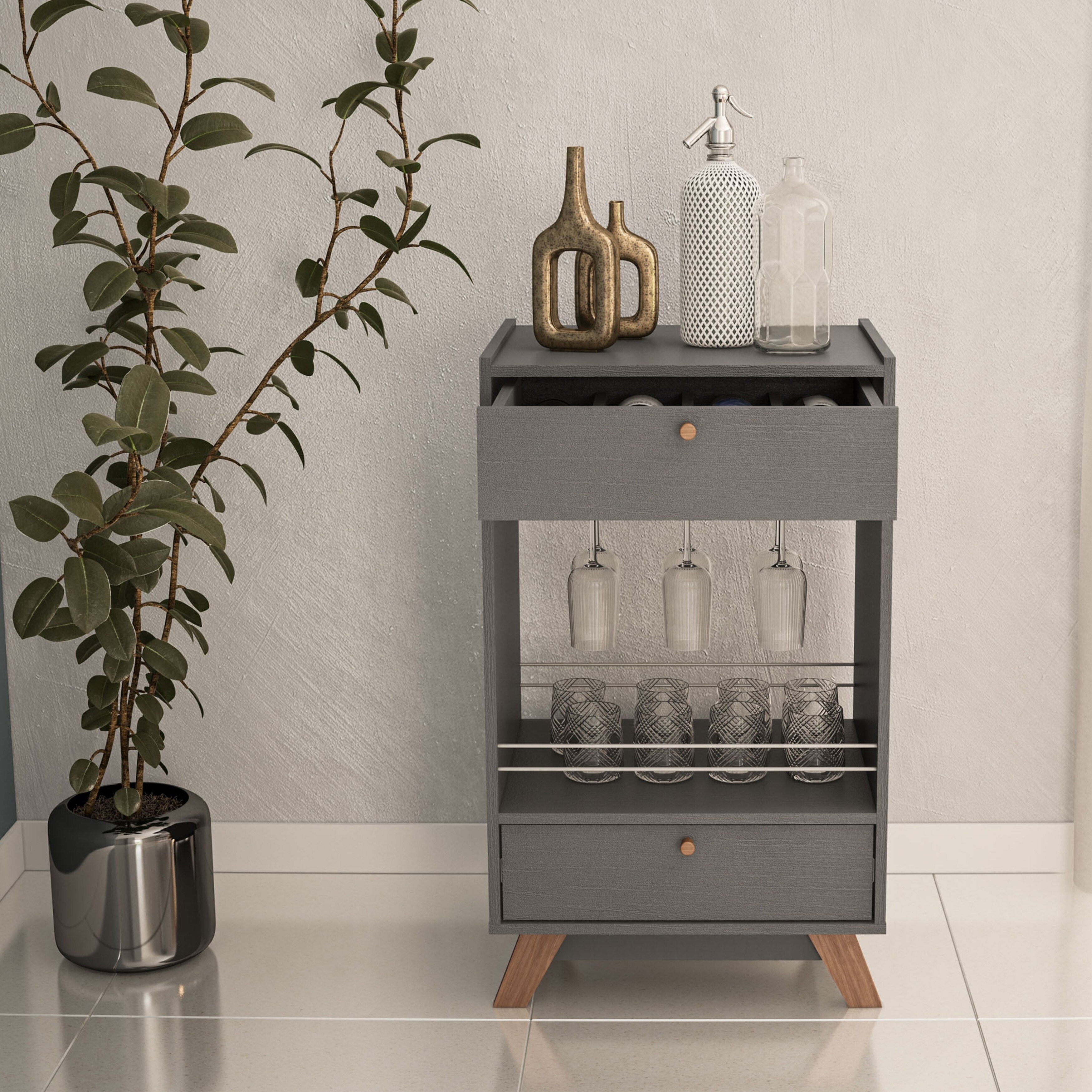 Boahaus expandable bar cabinet hot sale