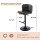 preview thumbnail 29 of 109, Modern Upholstered Swivel Adjusatble Height Leather Barstools Set of 6