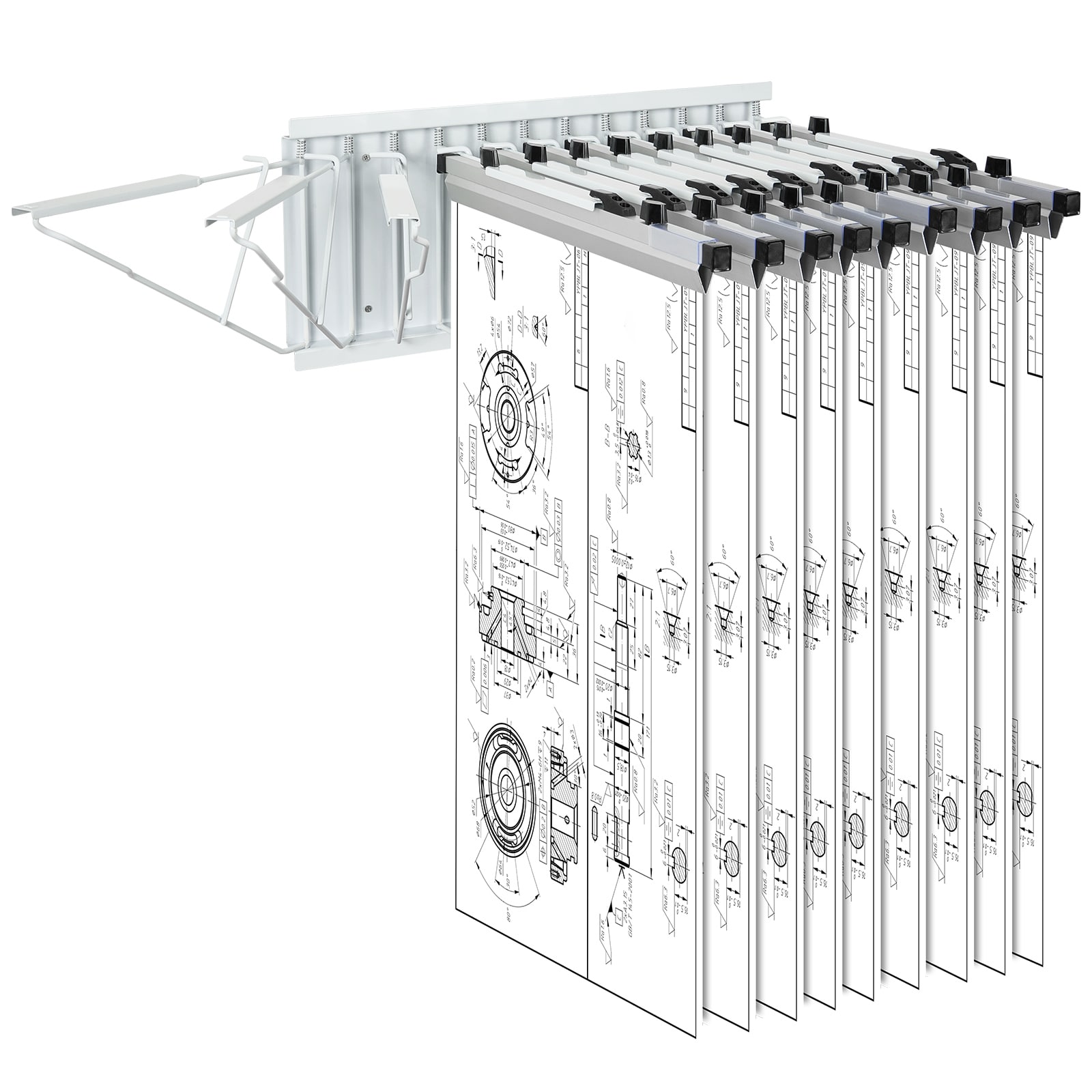 VEVOR Blueprint Storage Rack,Blueprint File Holder for Home, Office, School