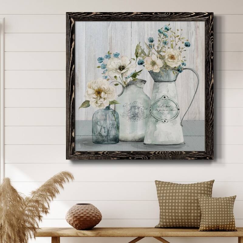 French Garden Flowers I-Premium Framed Canvas - Ready to Hang