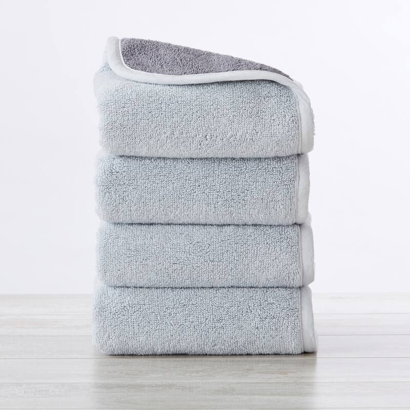 Luxurious Cotton Two-Toned Reversible Towel Set