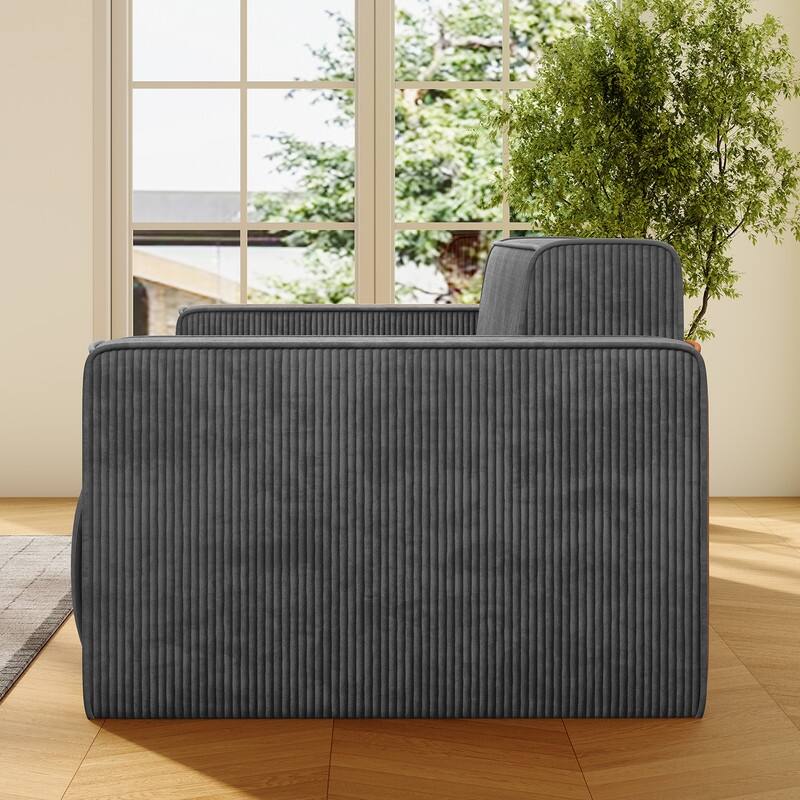 Mixoy Modern Velvet Fabric Loveseat Sofa with Legless Design&Widened Armrest,Upholstered 2-Seater Couch for Living Room