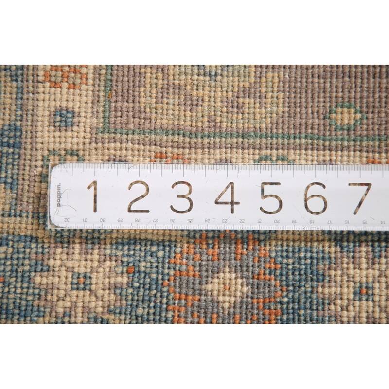 Geometric Kazak Foyer Rug Handmade Wool Carpet - 2'7" x 4'1"