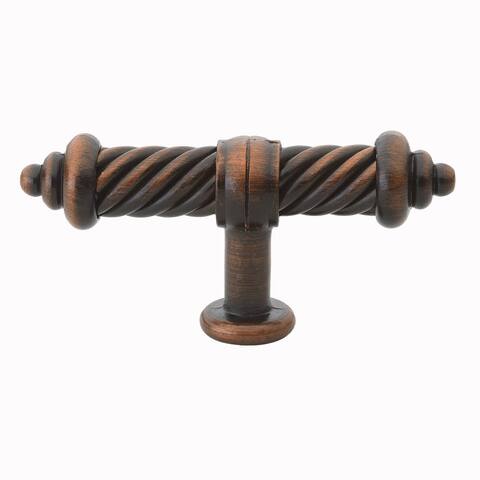 GlideRite Bronze Twisted 3.5-inch Cabinet Drawer Pulls (Set of 10)