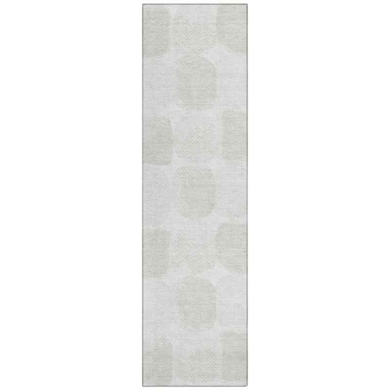 Machine Washable Indoor/ Outdoor Chantille Modern Puffy Rug