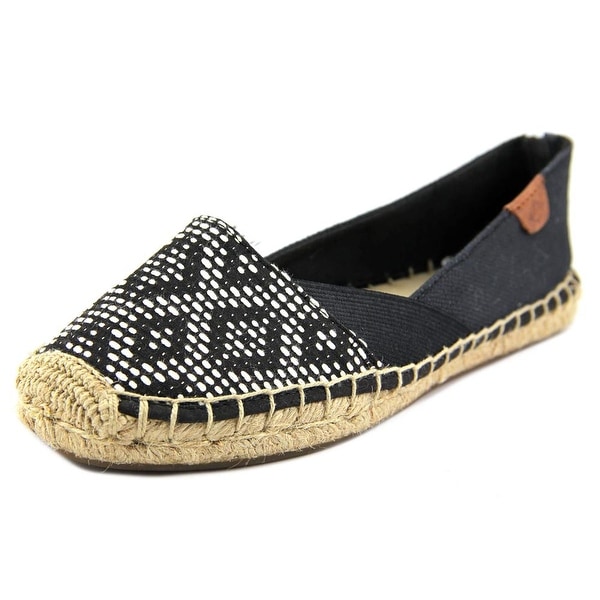 Sperry Top Sider Katama Women Round Toe Canvas Black Espadrille