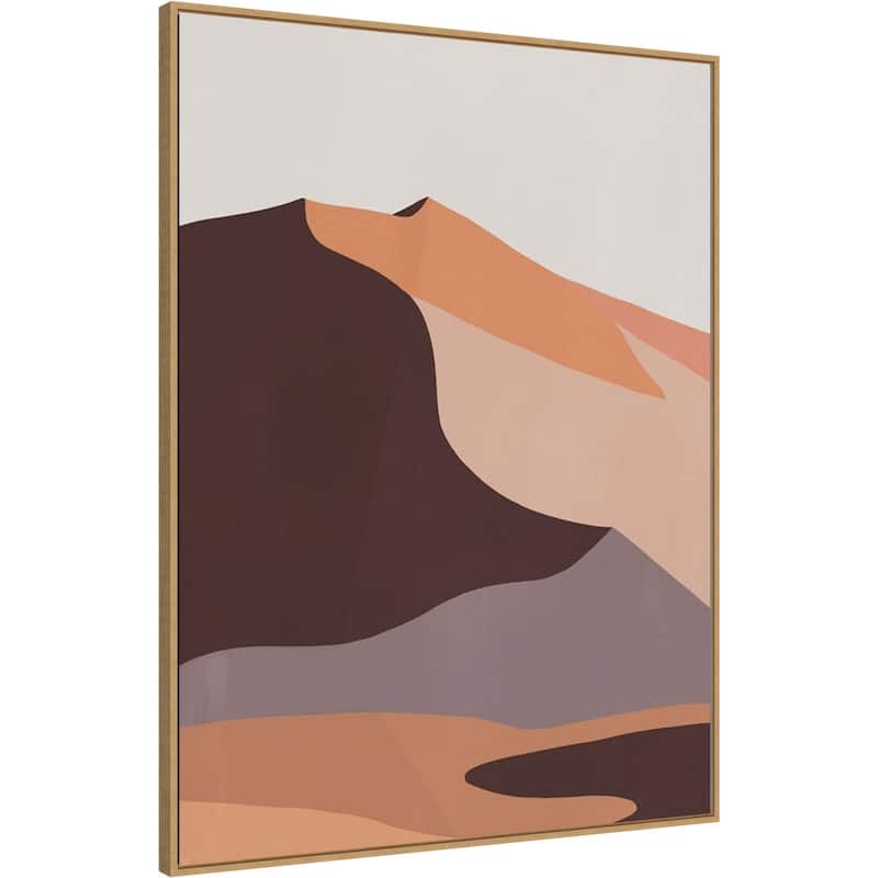Desert Dunes II by Annie Warren Framed Canvas Wall Art Print - Sylvie Maple