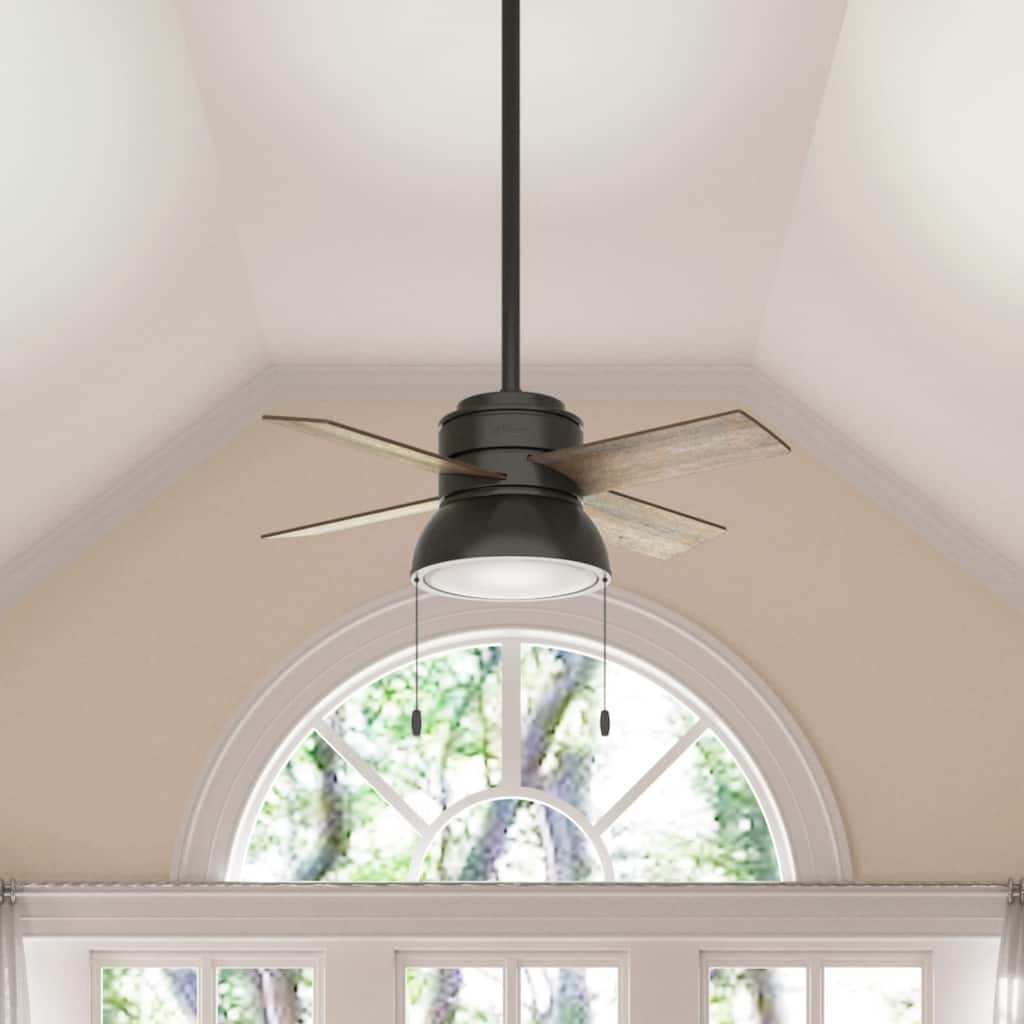 Hunter 36" Loki Ceiling Fan with LED Light - Bedrooms, Home Office, Laundry - Rustic, Farmhouse