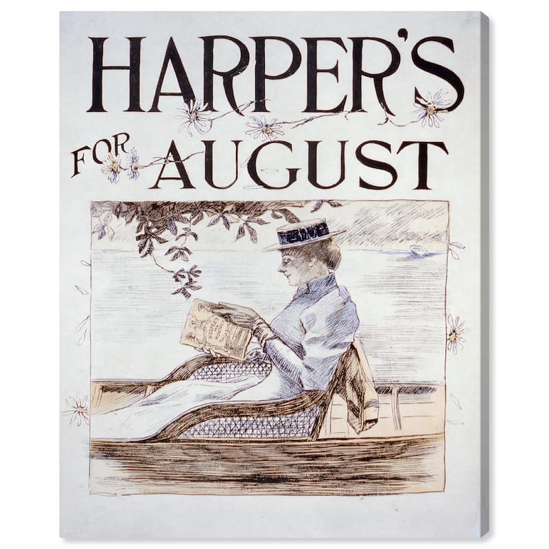 Harpers Penfield August 1892 Canvas by Art Remedy, Gallery Wrapped - 36" x 45"