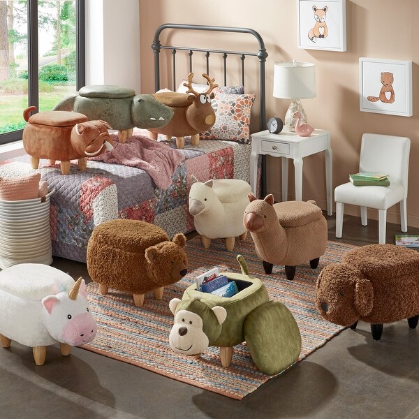 Kids animal outlet ottoman