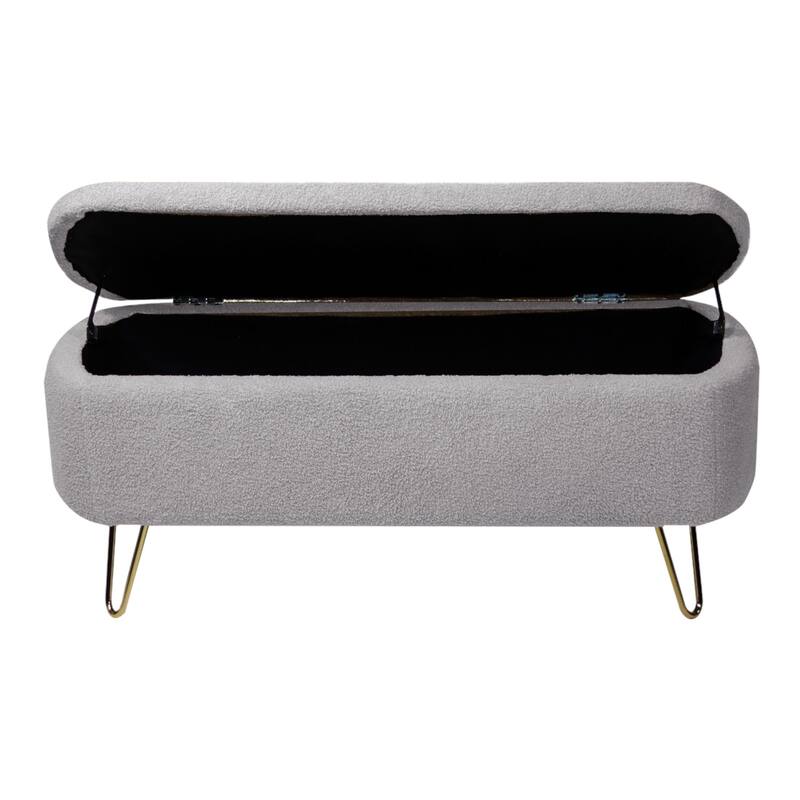 39'' L Upholstered Storage Ottoman Bench