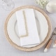 preview thumbnail 4 of 10, Embroidered Border Design Table Napkins (Set of 4)