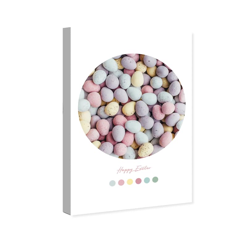 Wynwood Studio Prints Holiday and Seasonal Easter Palette Yellow and Light Yellow Farmhouse Wall Art Canvas Print