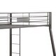 preview thumbnail 3 of 3, Metal Full XL/Queen Bunk Bed, Black Sand