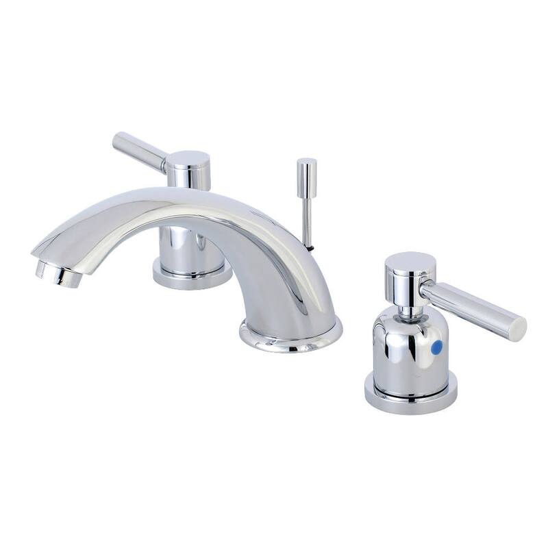 Kingston Brass Concord 1.2 GPM Widespread Bathroom Faucet with Metal - Polished Chrome