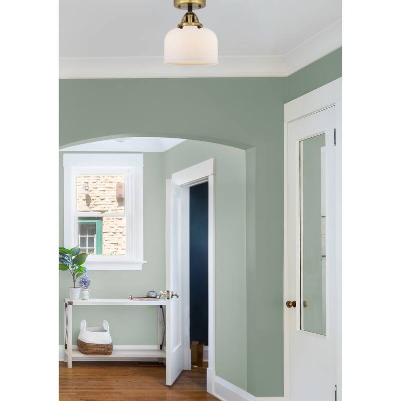 Innovations Lighting Nouveau 2 Bell - 1 Light 8" Semi-Flush Mount